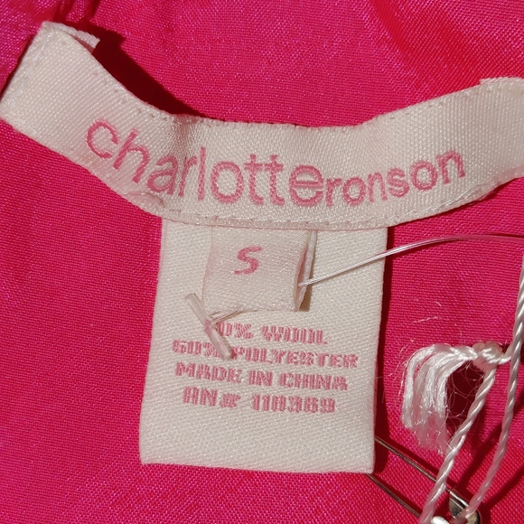 90's Vibe CHARLOTTE RONSON SOFT WOOL BLEND MINI DRESS WITH POCKETS, BLACK  S - Picture 9 of 9